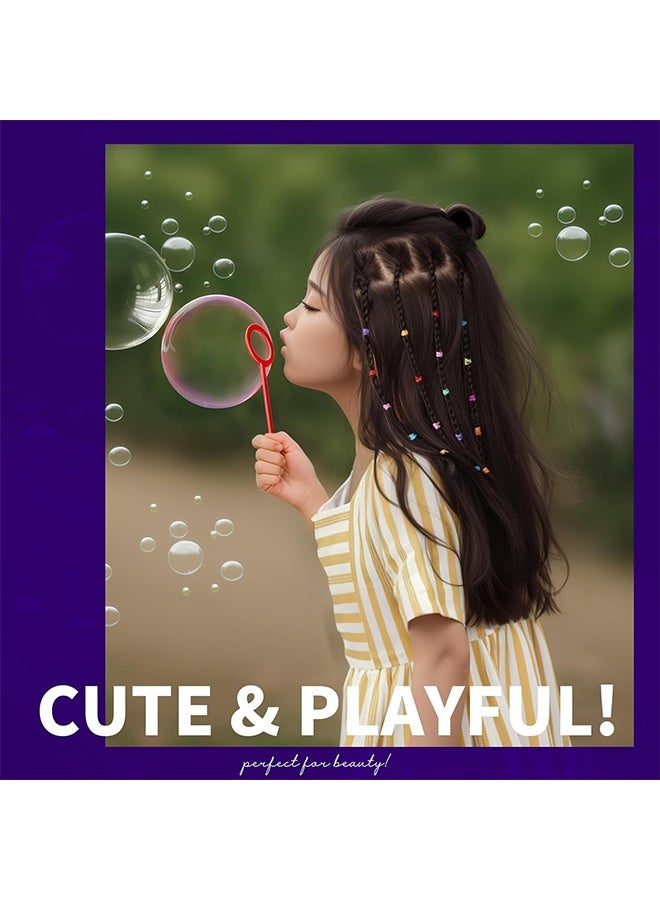 Kids Elastics No Damage Colored Hair Bands Fashion Girls Hair Ties 1000 Count Small Size - Image 5