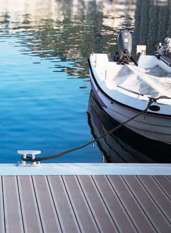 PropelTech 4 Pack 3/8" x 15’ Boat Dock Lines for Boat & Pontoon, Premium Marine- Grade Double Braided Nylon Dock Line, Pre-Spliced with a 12" Eyelet-Black,Boating Gifts for Men - Image 5