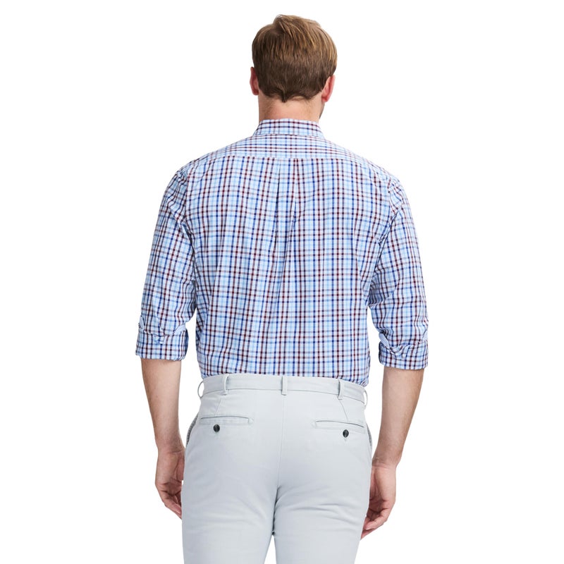 IZOD قميص إيزود للرجال بأداء مريح بأكمام طويلة، لون أليور، كبير - Image 2