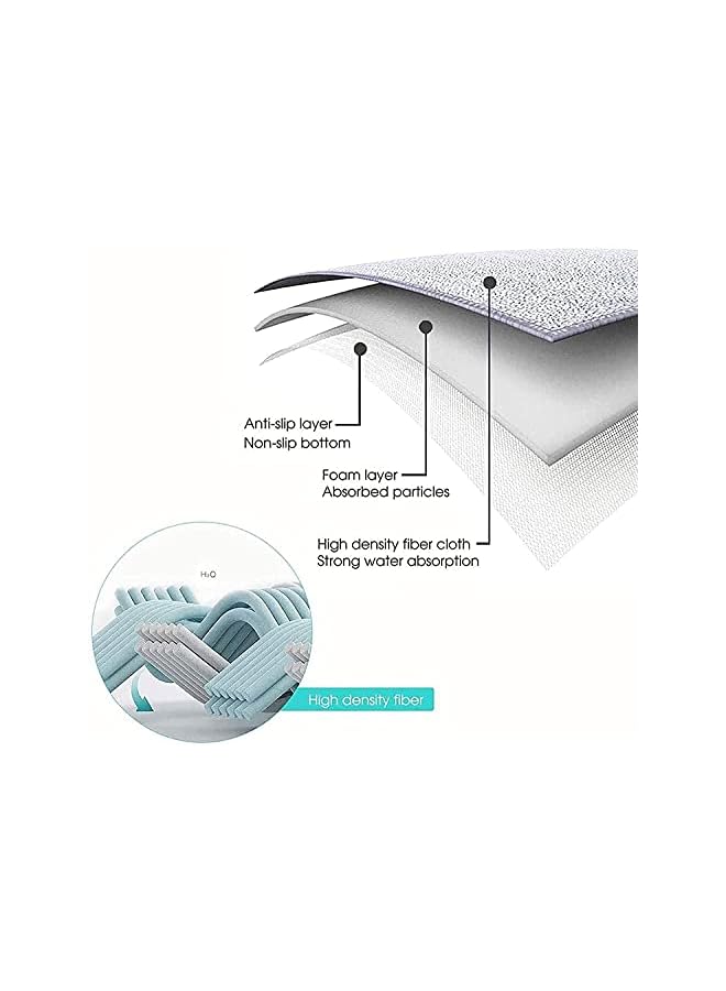 The Bros حصيرة معقمة، سجادة تعقيم نعال الأحذية، وسادة معقمة، مناسبة للاستخدام في المنزل والمكتب والمتجر (رمادي) - Image 3