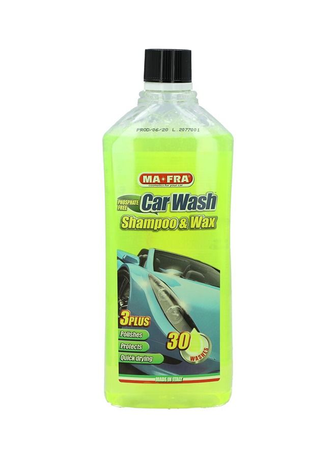 MAFRA MA FRA Car Wash Shampoo & Wax 3 plus Cleaning Stage Polishes, Protects, Quick drying 30 Washes-1000 ml - Image 1