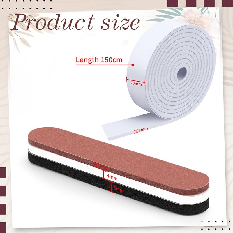 Outus 23 قطعة شريط تقليل حجم القبعة إدراج حجم القبعة شريط رغوي لاصق (ألوان كلاسيكية) - Image 2