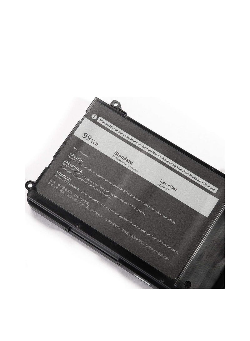 Terabyte بطارية لابتوب بديلة جديدة 9NJM1 11.4V 99Wh 8820mAh متوافقة مع ديل ألين وير 17 R4 15 R3 MG2YH 9NJM1 01D82 - Image 2