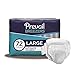 Prevail Breezers Incontinence Briefs Unisex Adult Incontinence Briefs with Tabs Ultimate Absorbenc Large 72 Count 4 Packs of 18 - Image 1