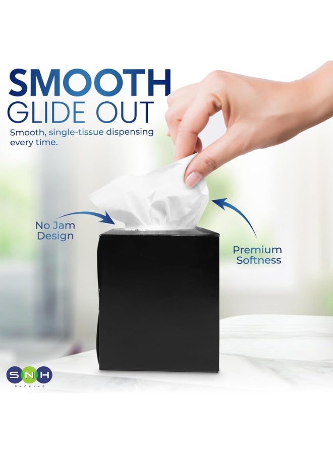 SNH Packing Cubic Box Facial Tissue Pack of 6, 2 Ply x 100 Tissues Each Cube Box - Image 5