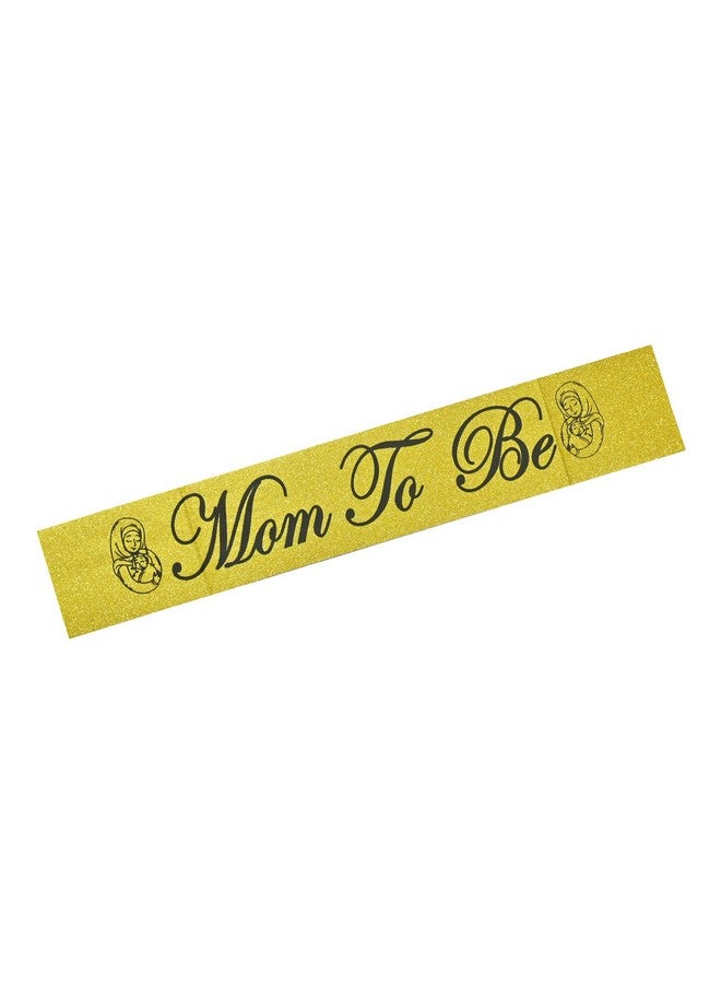 AMAROBA Mom to Be & Dad to Be Sash Set for Baby Shower - Satin Material, Adjustable Size, Gold Color - Maternity Party Decoration for Parents to Be, Comfortable Fit Over Shoulder - Image 5