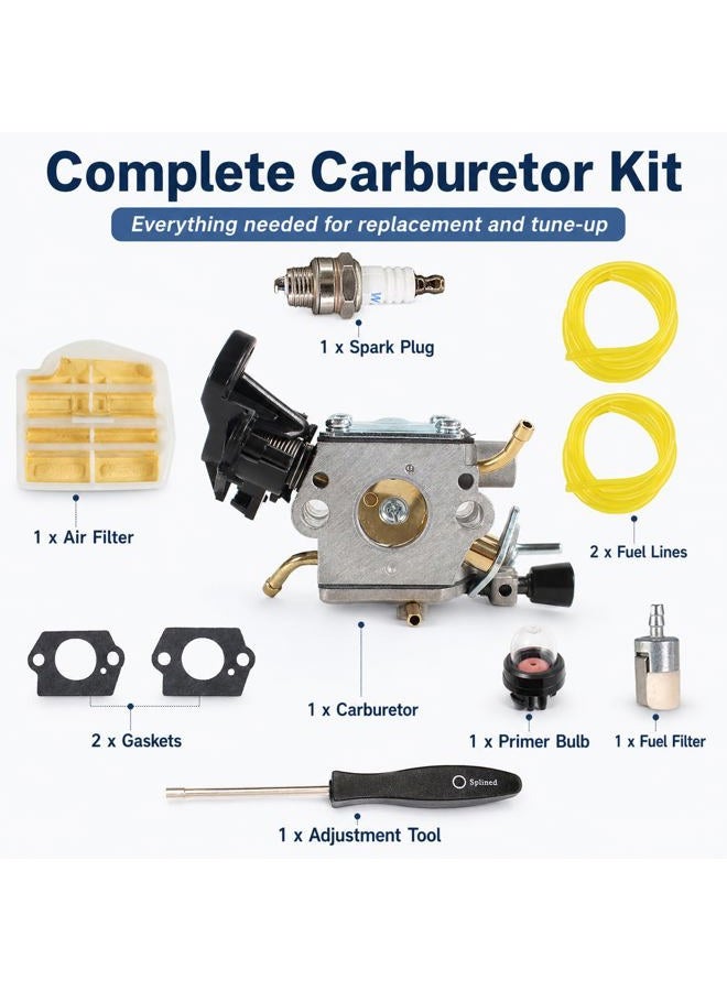 Pro Chaser C1M-EL37B Carburetor for Husqvarna Rancher 445 445E 445-II 450 450E 450-E-II Gas Chainsaw Replace 506450401 531215601 - Image 2
