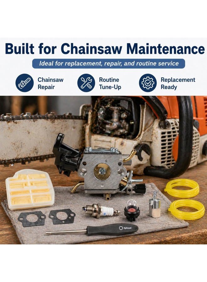 Pro Chaser C1M-EL37B Carburetor for Husqvarna Rancher 445 445E 445-II 450 450E 450-E-II Gas Chainsaw Replace 506450401 531215601 - Image 5