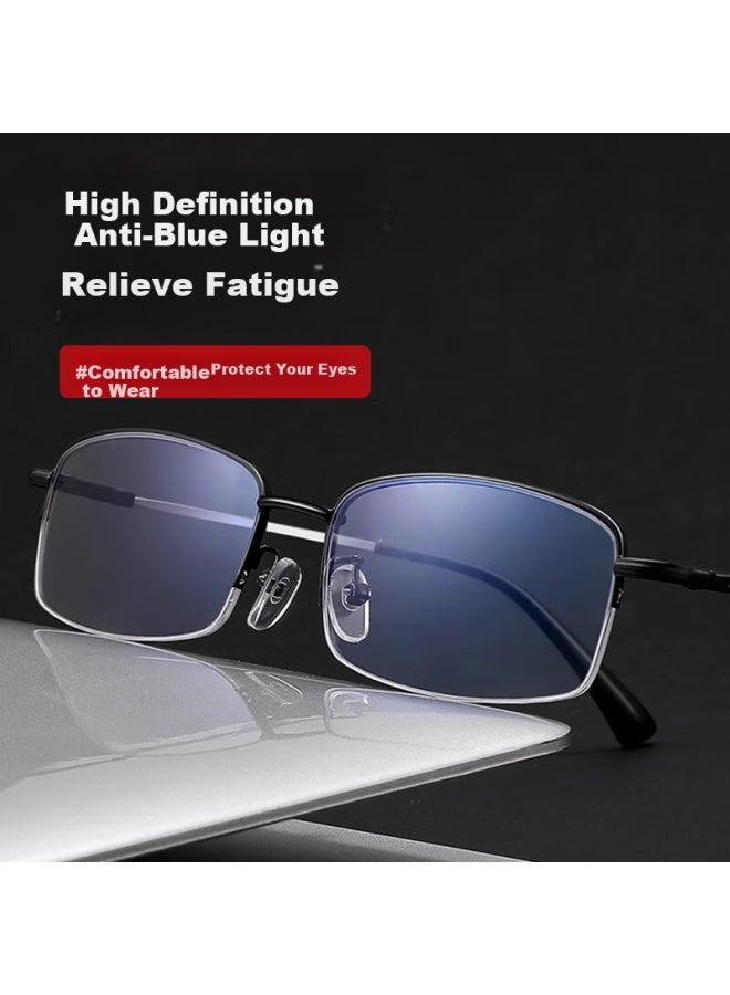 Gogosoon Men's Presbyopic Gl For Middle-aged And Elderly, High Definition Blue Light Blocking Anti-fatigue Reading Gl, High-end Genuine Ultra-light - Image 2