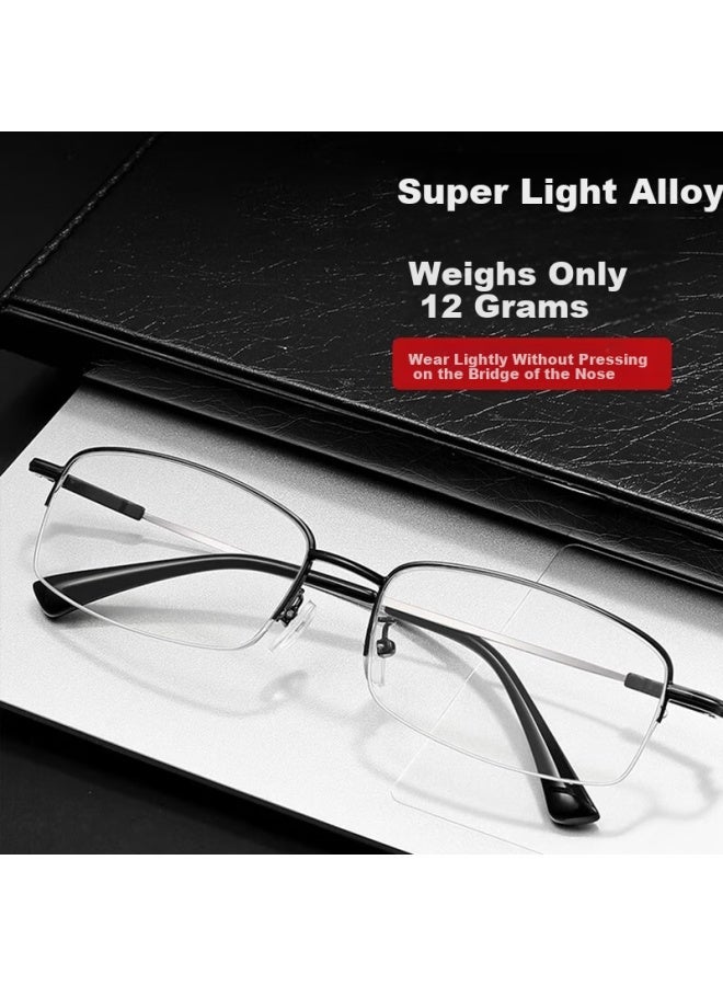 Gogosoon Men's Presbyopic Gl For Middle-aged And Elderly, High Definition Blue Light Blocking Anti-fatigue Reading Gl, High-end Genuine Ultra-light - Image 3