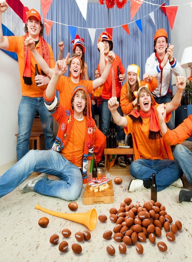 جيريفي 250 قطعة من كرات القدم الصغيرة المصنوعة من الإسفنج لكرة القدم الرياضية، كرات ضغط صغيرة بنية اللون، ألعاب كرة قدم مبتكرة صغيرة، كرات قدم صغيرة للأطفال والكبار، هدايا حفلات رياضية (1.97 × 1.18 بوصة) - Image 4