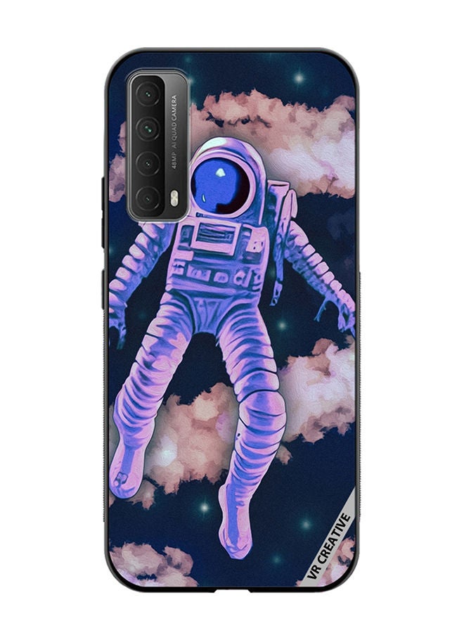 VR CREATIVE Protective Case Cover For Huawei Y7a Retro Style Vibrant Space Scene Design Multicolour - Image 1