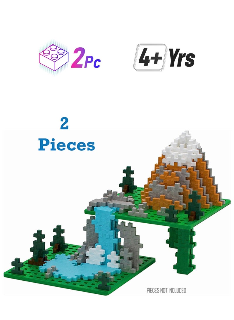 Plus-Plus 12 X 12 Cm Base Plate Duo Pack For Construction Design  - Image 1