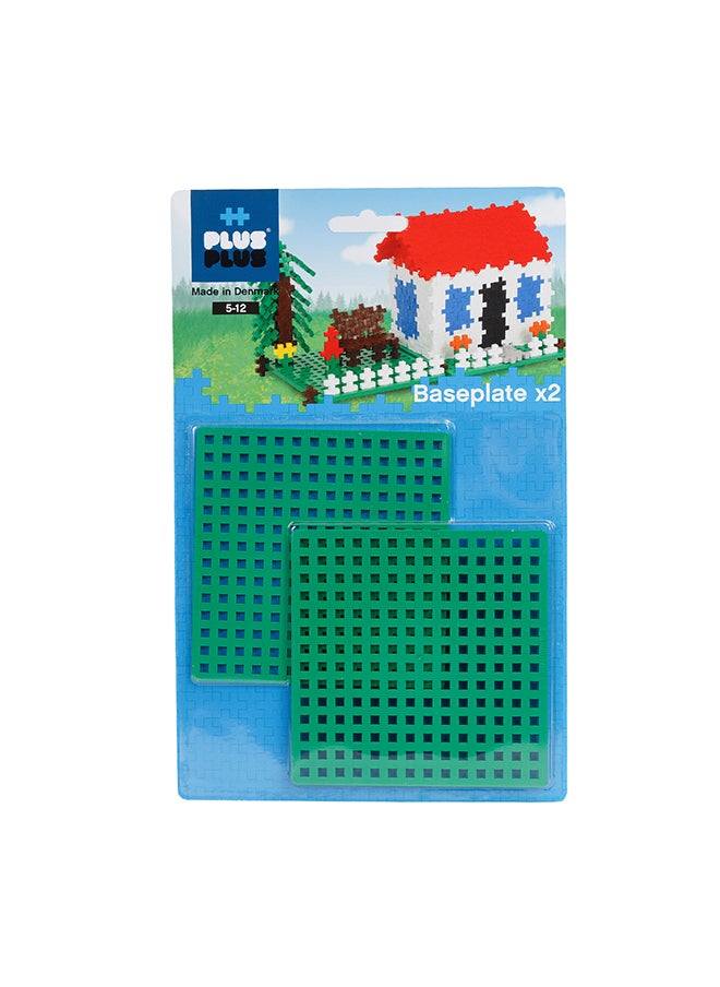 Plus-Plus 12 X 12 Cm Base Plate Duo Pack For Construction Design  - Image 2