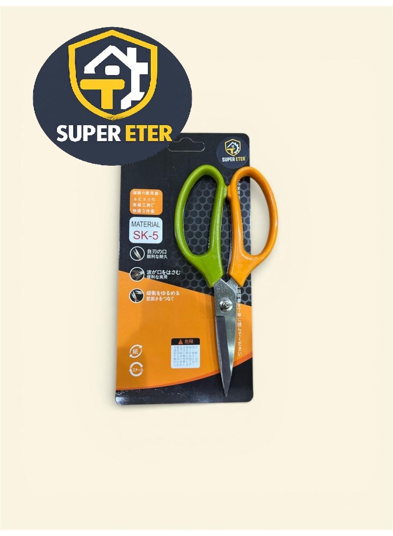 سوبر  ايتير مقص احترافي متعدد الاستخدامات SUPER ETER – موديل 10004996 – شفرة فولاذية SK-5 فائقة الحدة – قبضة مريحة – مناسب للمنزل والحديقة والصناعات - Image 1