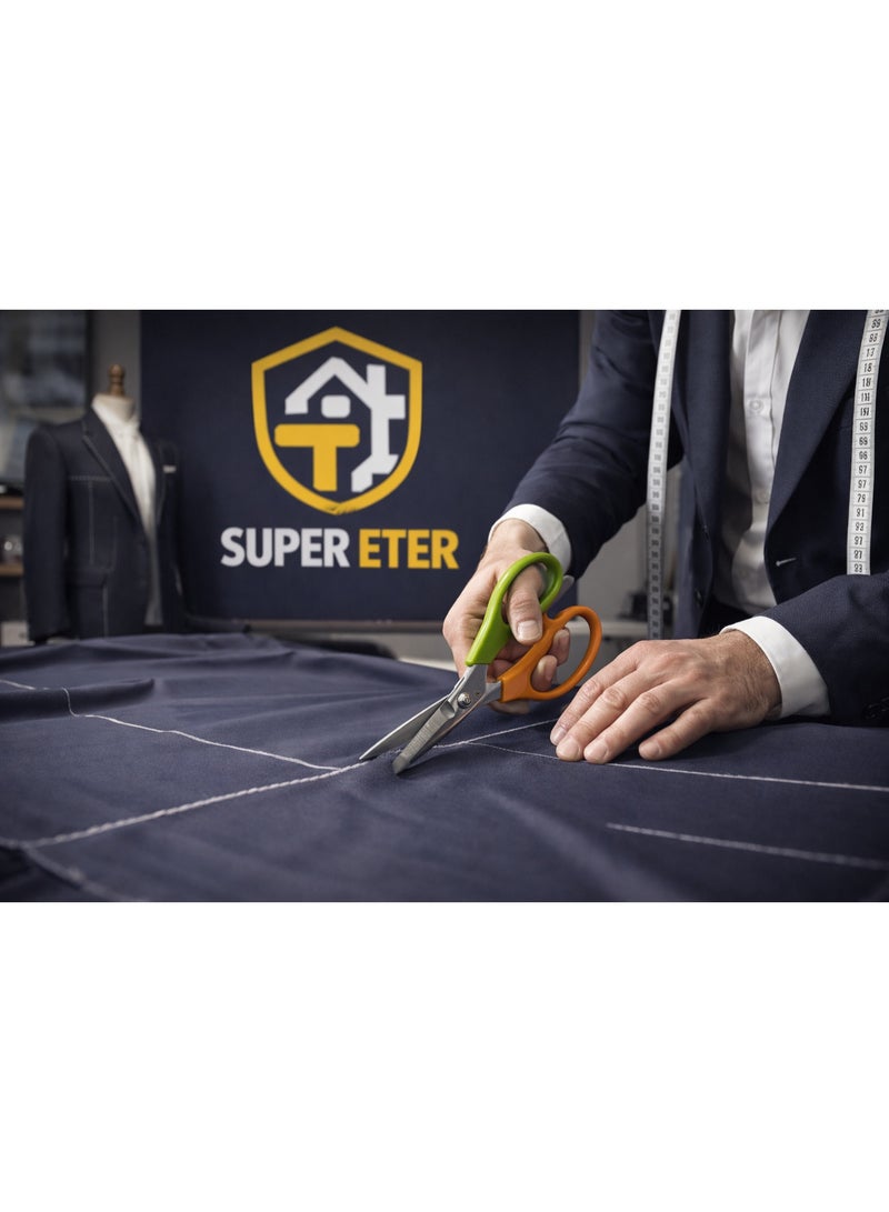 سوبر  ايتير مقص احترافي متعدد الاستخدامات SUPER ETER – موديل 10004996 – شفرة فولاذية SK-5 فائقة الحدة – قبضة مريحة – مناسب للمنزل والحديقة والصناعات - Image 4