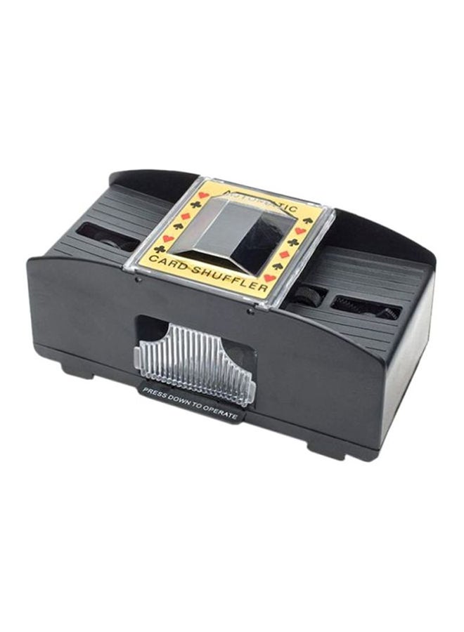 QiaoKai Plastic 2 Decks Automatic Card Shuffling Machine Dispenser 21.3x20.6x11.7cm - Image 1