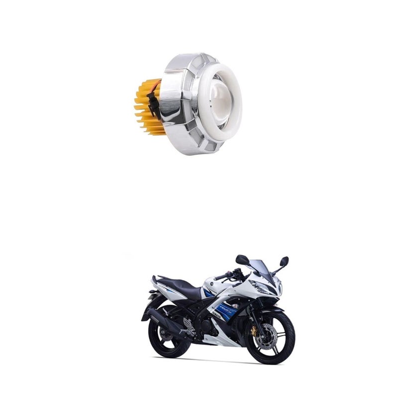 XZRTZ Dual Aperture Hi/Low Beam LED Projector Headlight For Motorcycle Angel Eyes Devil Eyes Halo Compatible With Y-amaha YZF R15 S - Image 5