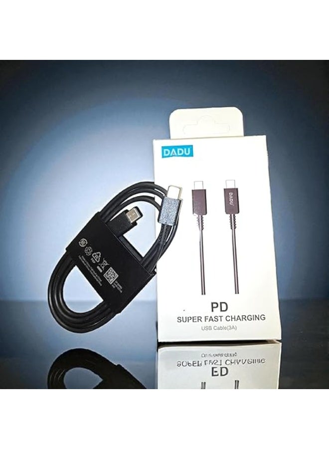 Dado DADU 65W USB-C to USB-C Fast Charging Cable with PD Data Sync, Black, Type-C