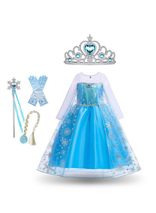 5 قطع المجمدة إلسا شخصية تأثيري زي مجموعة - Image 1