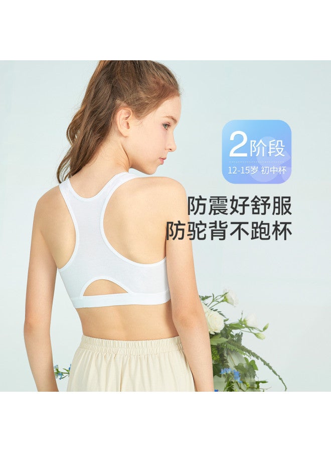 Long time companion 12-15 Years Girls' Breathable Two-stage Training Bra For Teens - Image 2
