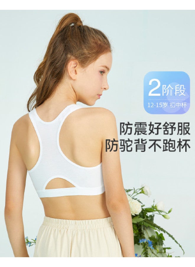 Long time companion 12-15 Years Girls' Breathable Two-stage Training Bra For Teens - Image 1