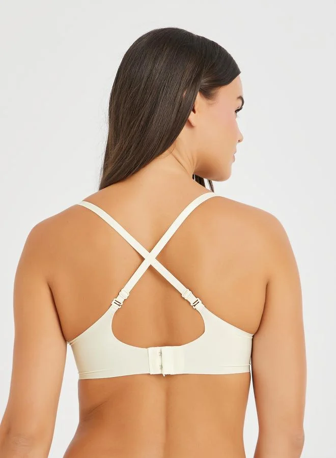 Styli Styli Pack of 3 - Padded Non-Wired Bonded T-Shirt Bra