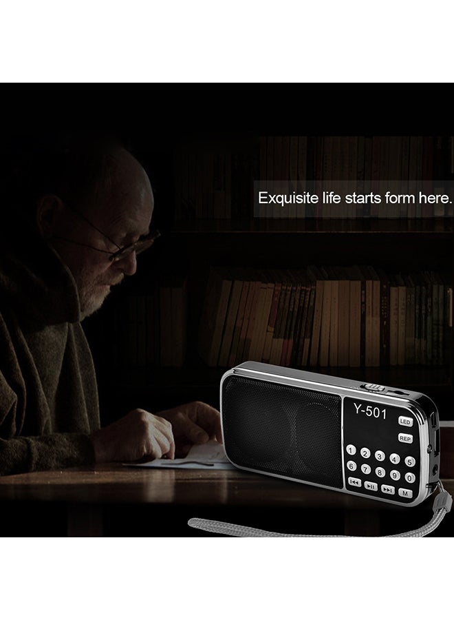 مكبر صوت رقمي مع مشغل MP3 محمول V344 أسود/ رمادي - Image 4