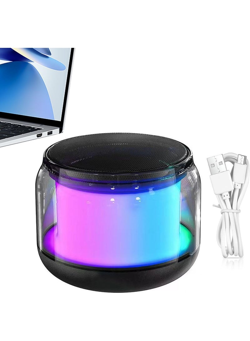 SUKILO Wireless Bluetooth Speaker Portable Travel Speaker with Stereo Sound, RGB Light, Bass Boost, USB Rechargeable, Bluetooth 5.0, 10m Range, 4-6 Hours Playtime, Compact Home Theater Speaker - Image 5