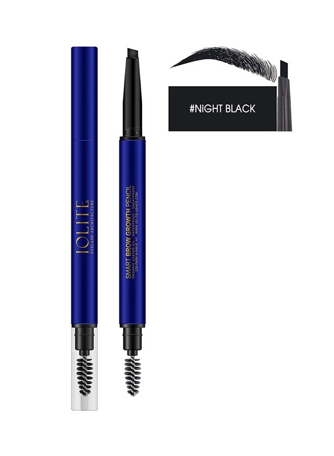IOLITE Smart Eyebrow Pencil With Mascara Brush, Knight Black  - Image 2