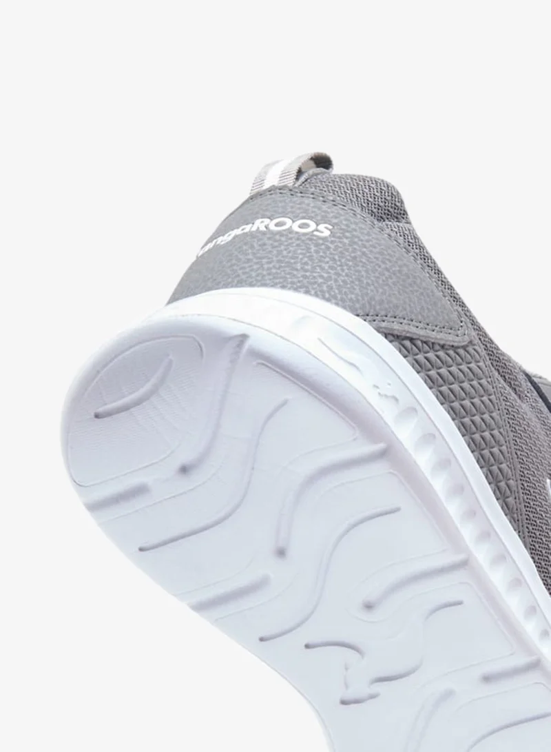 kangaROOS GREY Men's Logo Detail Sports Shoes with Lace-Up Closure for Men | Best Price UAE