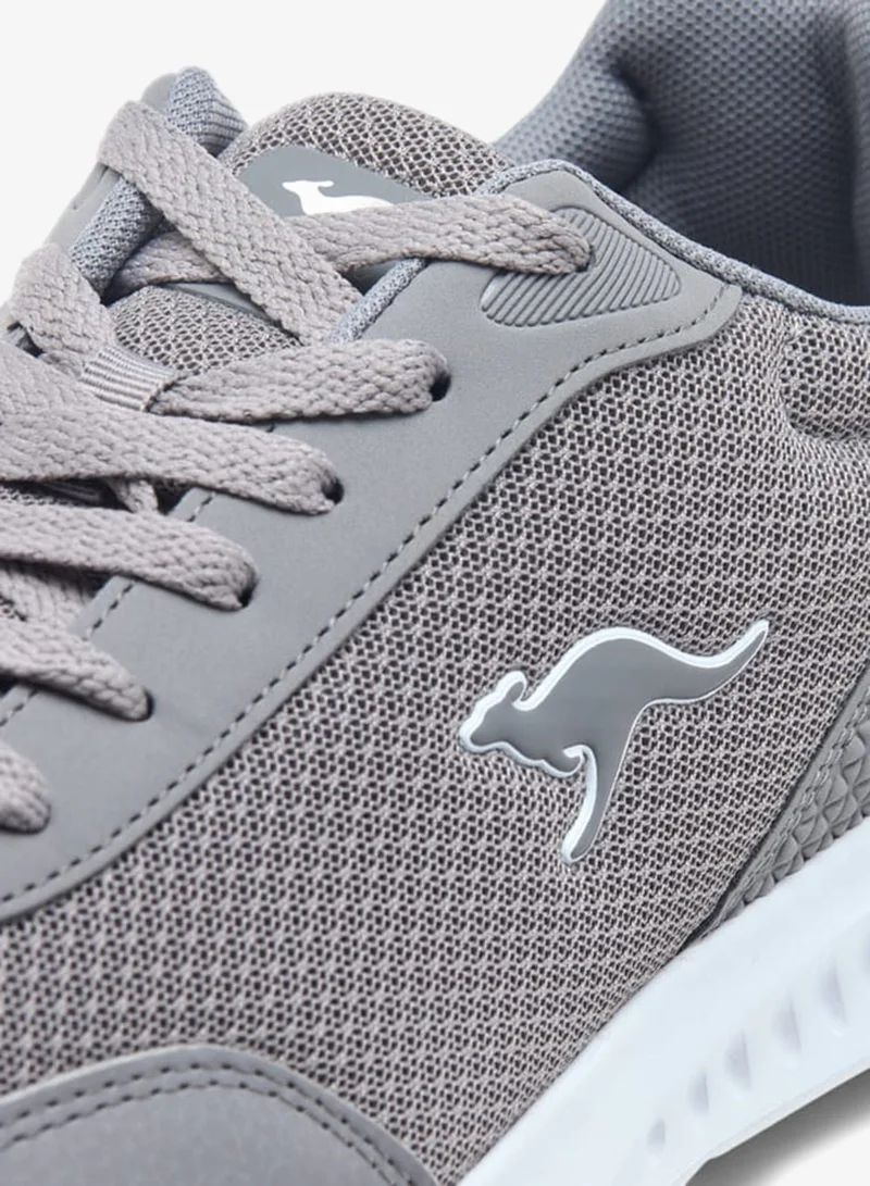 kangaROOS GREY Men's Logo Detail Sports Shoes with Lace-Up Closure for Men | Best Price UAE