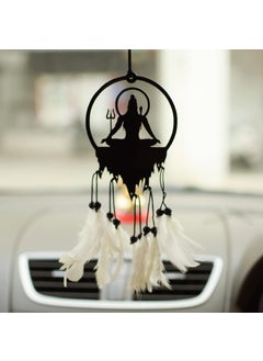 Gopinath Autolink Gopinath Autolink Unique Shiva Car Logo Lord Shiva on Mount Kailash with Tilak Hanging Spiritual Ornament dcor for Rear View Mirror 