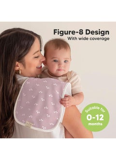 KeaBabies Organic Burp Cloths for Baby Boys and Girls - 5-Pack Super Absorbent Burping Cloth, Burp Clothes, Soft & Plush Newborn Towel, Milk Spit Up Rags, Burpy Cloth Bib for Unisex, Burping Rags  - Image 3