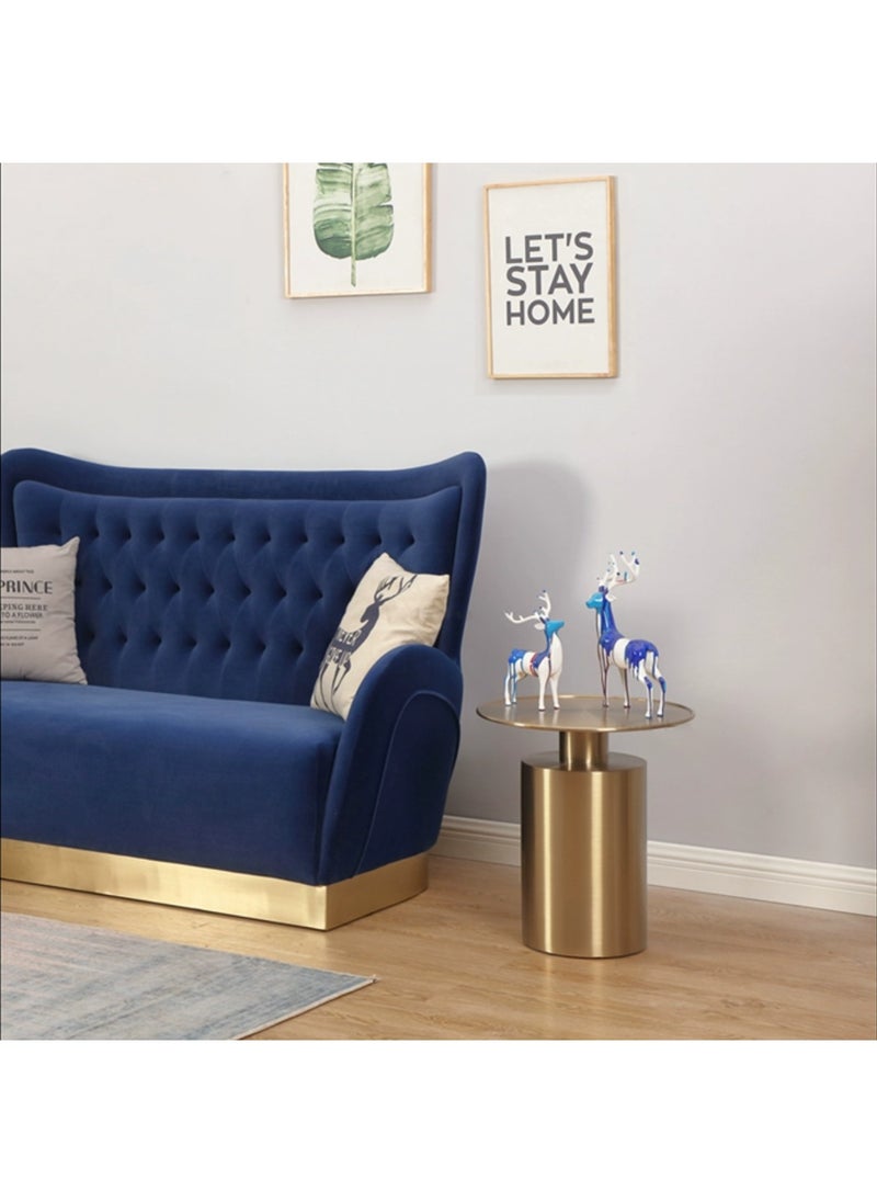 UNIVERSAL - Luxury Stainless Steel Leisure Sofa Chair Hotel Soft Decoration Model Room , Sales Office , Reception  Small Coffee Tables - Image 1