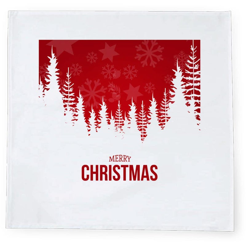 Khakee 6 Pcs Christmas Theme Silk Table Napkins 10x 10 for Xmas Decoration Christmas OrnamentsChristmas Giftxmas21376 - Image 3