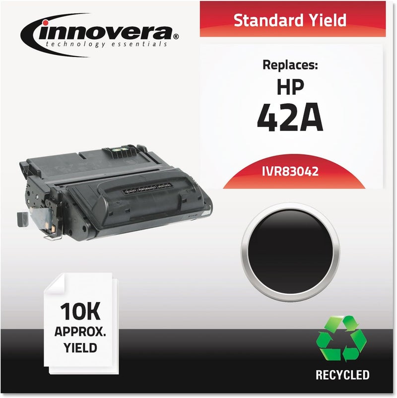 Innovera Remanufactured Toner CartridgeReplacement for HP Q5942A 42A Black - Image 2