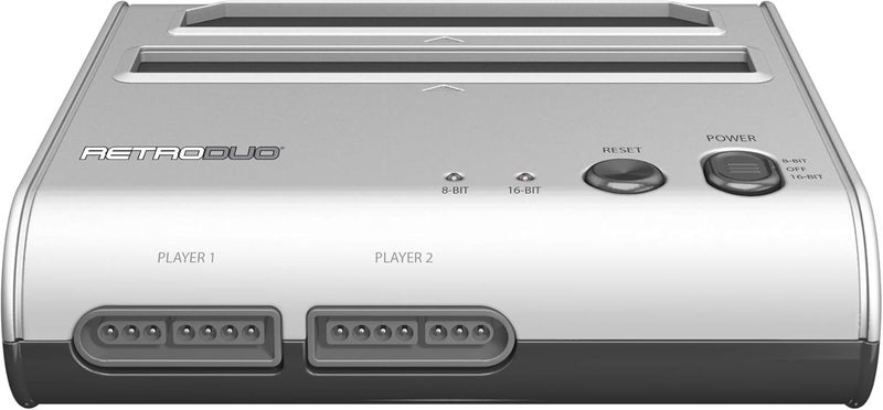 Retro Bit Retro-Bit Retro Duo 2 In 1 Console System for NES and SNES Games - Silver/Black - Image 4