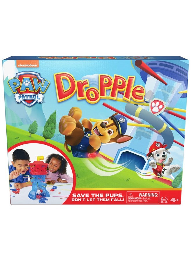 Spin Master Games ألعاب سبين ماستر، لعبة باو باترول دروبل، لمسة ممتعة على لعبة كلاسيكية، لعبة باو باترول، لعبة نشاط سهلة لمرحلة ما قبل المدرسة، للأطفال والعائلة، 2-4 لاعبين، للأعمار من 4 سنوات وما فوق - Image 1