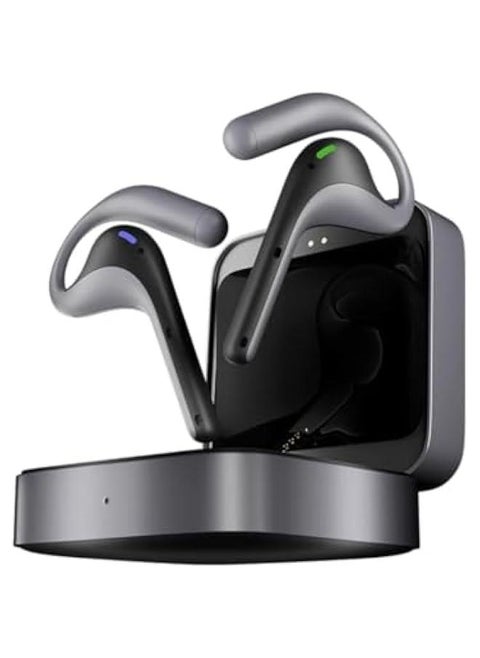 W4 Pro AI Interpreter Earbuds(Grey),Translator Device Supporting 40 Languages,Translator Earbuds for Call and Video Translation,APP Work with iOS and Android