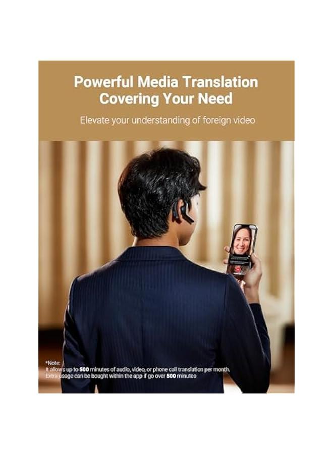 Timekettle W4 Pro AI Interpreter Earbuds(Grey),Translator Device Supporting 40 Languages,Translator Earbuds for Call and Video Translation,APP Work with iOS and Android - Image 4