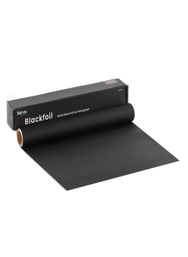 Selens Matte Cinefoil 24inch x 25feet Roll, Blcakfoil for Photograph Shaping Light and Masking Light Leaks (24inch x 25feet) - Image 1