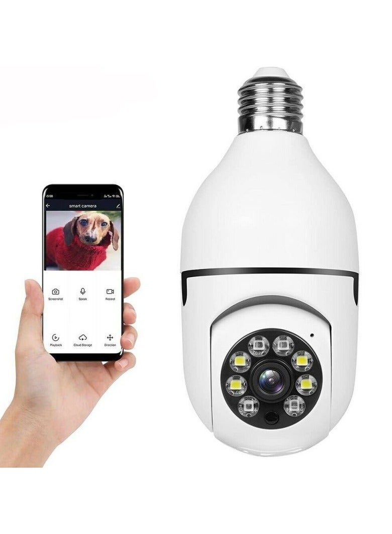 Generic Dual-Band 5G WiFi Light Bulb Surveillance Camera – Indoor/Outdoor HD Security with Night Vision & Voice Intercom  - Image 1