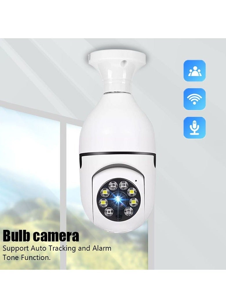 Generic Dual-Band 5G WiFi Light Bulb Surveillance Camera – Indoor/Outdoor HD Security with Night Vision & Voice Intercom  - Image 2