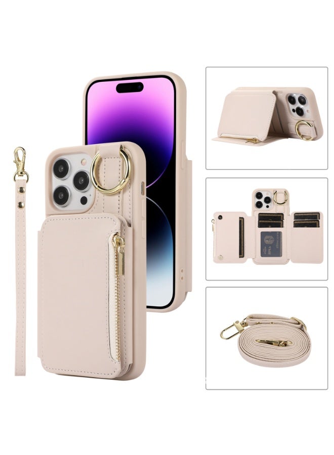Suitable for iPhone 16ProMax/16Pro mobile phone protective case lanyard multi-card mobile phone holster - Image 1
