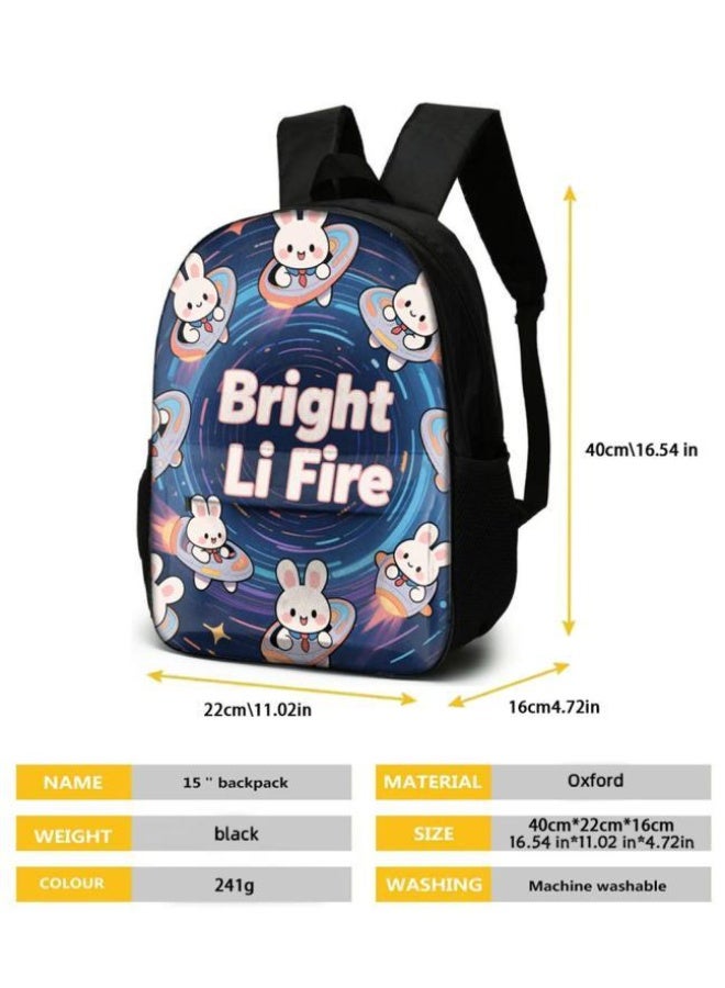 واضح من النار مجموعة من ثلاث قطع من حقائب الرسوم المتحركة، تتعامل بسهولة مع المناسبات المختلفة (الطلاب والأطفال ونزهات الأصدقاء وتسلق الجبال والدراسة وما إلى ذلك) | حقيبة ظهر + حقيبة محمولة باليد + حقيبة قرطاسية | هدايا الموسم المدرسي / العطلات - 34 - Image 5