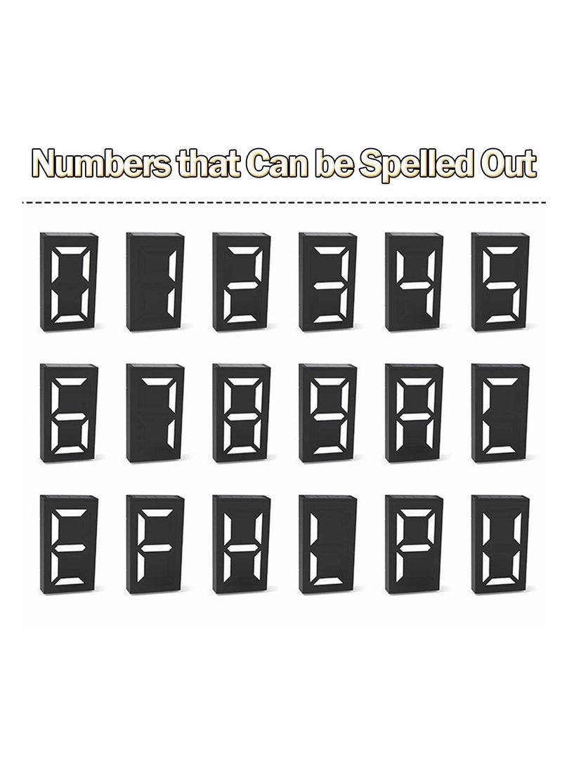 Solar House Numbers Light, LED Illuminated Address Sign, Waterproof Lighted House Number Sign Plaque Address Numbers for Home Yard Street Number, Can Light up the Whole Night