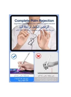 ماركة غير محددة قلم قلم رقمي نشط JR-X9S قلم رصاص احترافي لجهاز iPad Pro 11 / 12.9 ، iPad mini 6 ، iPad Air 3/4/5 مع طرف بديل * 2 أبيض  - Image 2