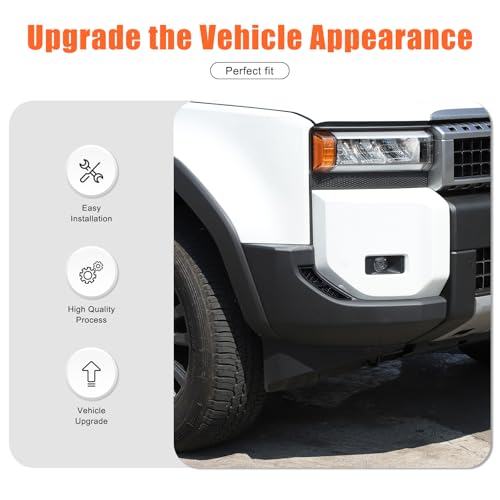 Heutamo Front Bumper Side Air Vent Cover Compatible with Toyota Land Cruiser 250 Prado J250 LC250 2024 2025, Front Fog Light Side Air Vent Cover Trim, 2Pcs (Bright Black) - Image 3