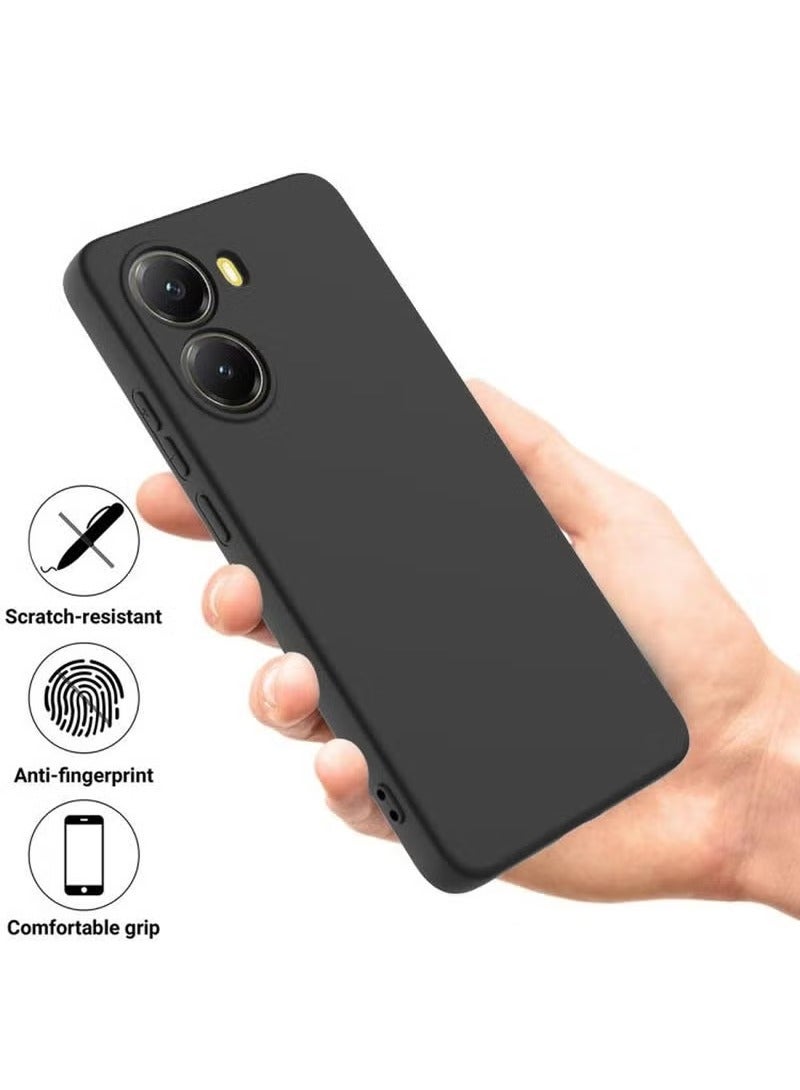 TIGER Xiaomi Poco X7 Pro 5G 2025 Premium Soft Liquid Silicone Case Cover – Black | Shockproof Slim Phone Case with Anti-Fingerprint Matte Finish | Precision Fit with Full Camera & Screen Protection - Image 2
